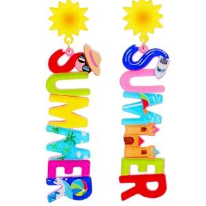 SUMMER" & Sun Drop Earring